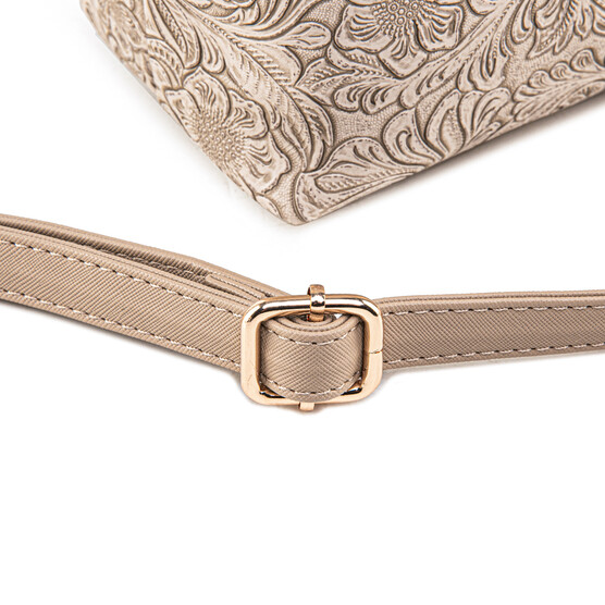 FLAMINGO SLING BAG - FLORAL CD, LATTE (PRE ORDER)