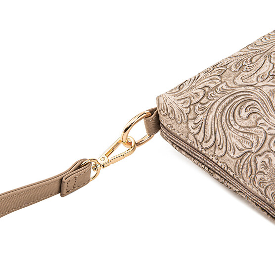 FLAMINGO SLING BAG - FLORAL CD, LATTE (PRE ORDER)