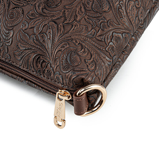 FLAMINGO SLING BAG - FLORAL CD, WALNUT (PRE ORDER)