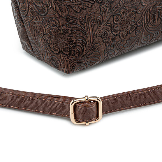 FLAMINGO SLING BAG - FLORAL CD, WALNUT (PRE ORDER)