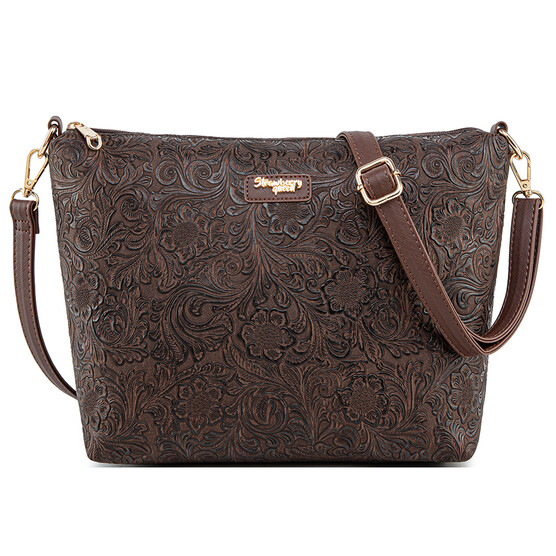 FLAMINGO SLING BAG - FLORAL CD, WALNUT (PRE ORDER)