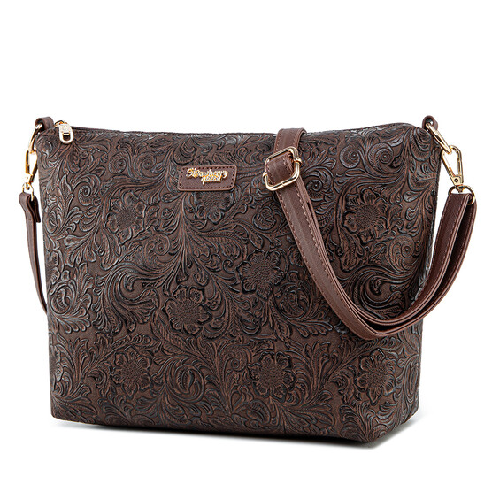 FLAMINGO SLING BAG - FLORAL CD, WALNUT (PRE ORDER)