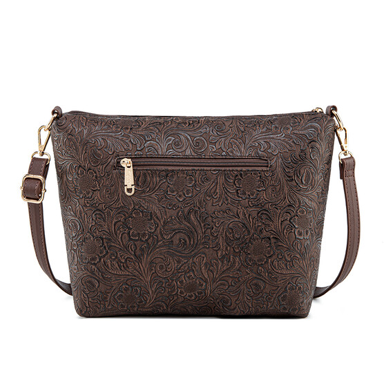 FLAMINGO SLING BAG - FLORAL CD, WALNUT (PRE ORDER)