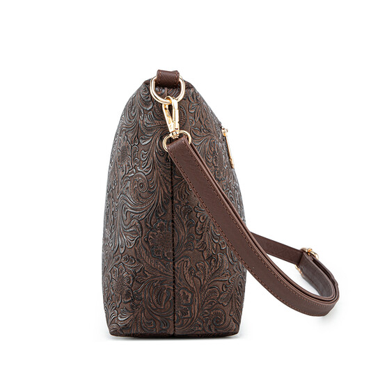 FLAMINGO SLING BAG - FLORAL CD, WALNUT (PRE ORDER)