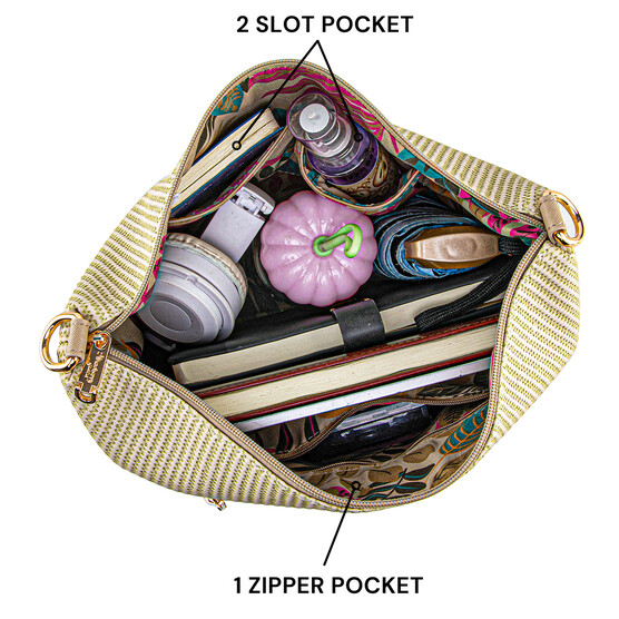 FLAMINGO SLING BAG - RATTAN CF, TAUPE (PRE ORDER)