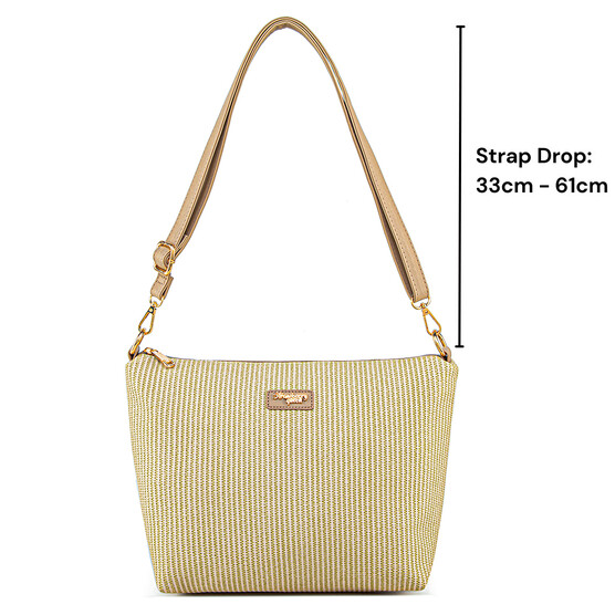 FLAMINGO SLING BAG - RATTAN CF, TAUPE (PRE ORDER)