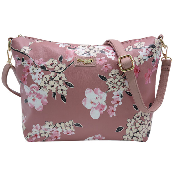 FLAMINGO SLING BAG - FLORAL AA, PINK