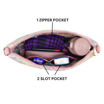 FLAMINGO SLING BAG - RATTAN AG, PASTEL PINK (PRE ORDER)