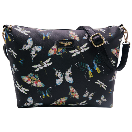 FLAMINGO SLING BAG - BUTTERFLY AS, BLACK