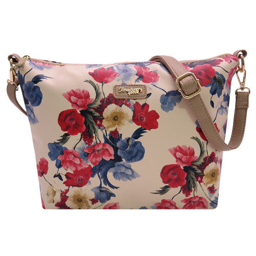 FLAMINGO SLING BAG - FLORAL C, BEIGE