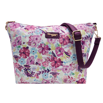 FLAMINGO SLING BAG - FLORAL R, MAGENTA