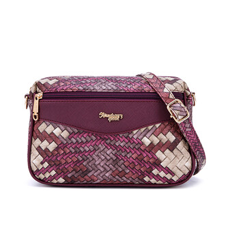 COCO SLING BAG - RATTAN AG, MAGENTA