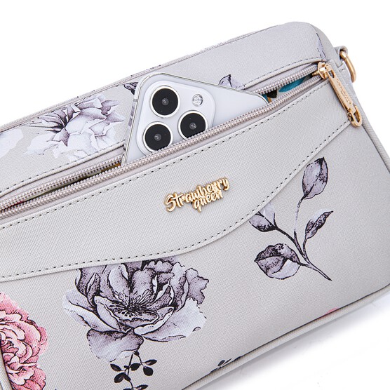 COCO SLING BAG - FLORAL AL, GREY