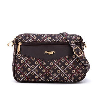 COCO SLING BAG - BATIK BQ, DARK BROWN