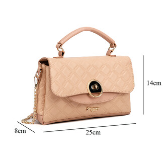 MIA HANDBAG - QUILTED BV, BEIGE
