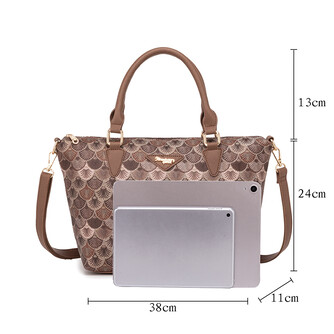 GAGA SLING BAG - SEASHELL BY, DARK BROWN