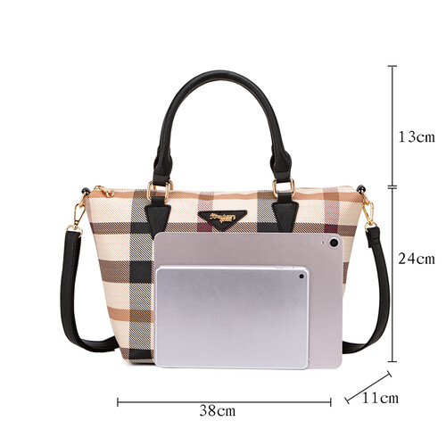 GAGA SLING BAG - CHECKER BZ, BEIGE