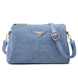 (PRE ORDER) MIMI SLING BAG - RATTAN CB, DENIM BLUE