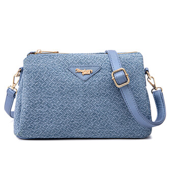 (PRE ORDER) MIMI SLING BAG - RATTAN CB, DENIM BLUE