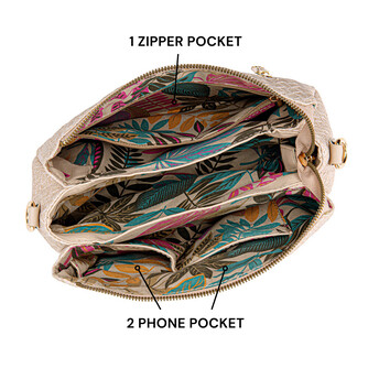 MIMI SLING BAG - RATTAN CB, BEIGE