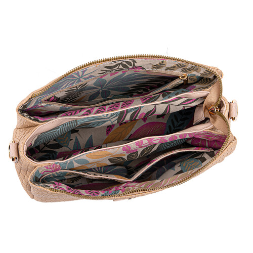 MIMI SLING BAG - WOVEN CC, CARAMEL