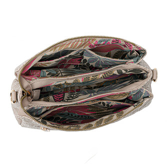 (PRE ORDER) MIMI SLING BAG - FLORAL CD, LATTE