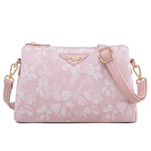 MIMI SLING BAG - FLORAL CE, SOFT PASTEL PINK (PRE ORDER)