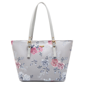 FAFA TOTE - FLORAL AL, GREY