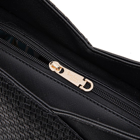 MONICA TOTE BAG - WOVEN CC, BLACK (BUY 1 FREE 1)