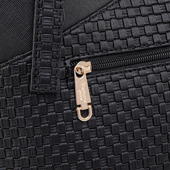 MONICA TOTE BAG - WOVEN CC, BLACK (BUY 1 FREE 1)