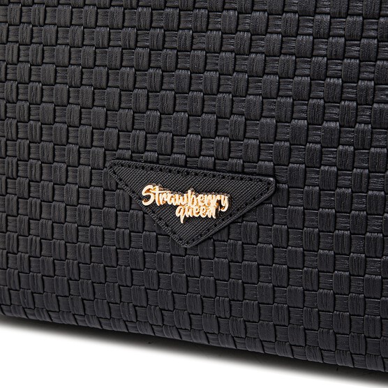 MONICA TOTE BAG - WOVEN CC, BLACK (BUY 1 FREE 1)